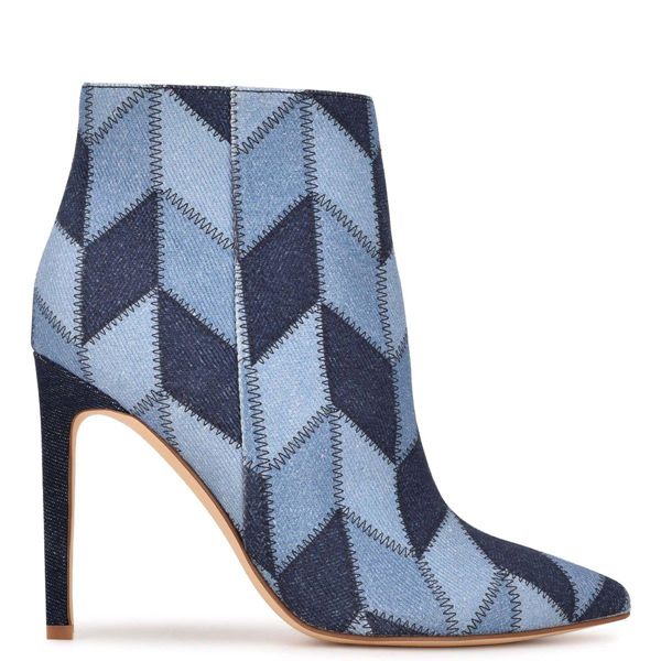 Nine West Tennon Dress Blue Ankle Boots | South Africa 52N82-3D98